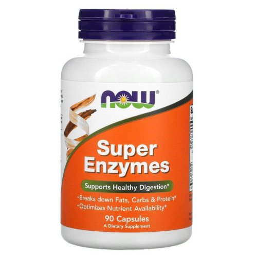 Супер Энзимы Now Foods (Super Enzymes) 90 капсул