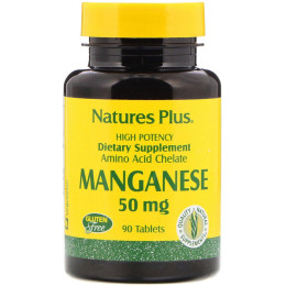 Марганец Nature's Plus (Manganese) 50 мг 90 таблеток