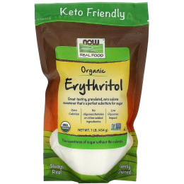 Ерітритол цукрозамінник Now Foods (Erythritol) 454 г