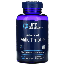 Европейский молочный чертополох, European Milk Thistle Advanced Phospholipid Delivery, Life Extension, 120 желатиновых капсул