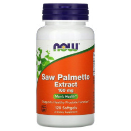 Со Пальметто (сереноя) Now Foods (Saw Palmetto Extract) 160 мг 120 желатинових капсул