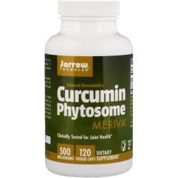 Фитосомы куркумина, Curcumin Phytosome, Jarrow Formulas, 500 мг, 120 капсул в растительной оболочке