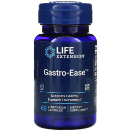 Восстановление микрофлоры желудка, Gastro-Ease, Life Extension, 60 капсул