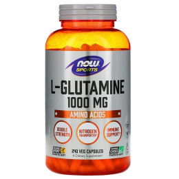 Глютамин Now Foods (L-Glutamine Sports) 1000 мг 240 капсул