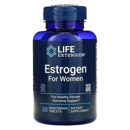 Эстроген для женщин, Estrogen For Women, Life Extension, 30 вегетарианских таблеток