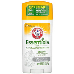 Натуральный дезодорант для мужчин и женщин без запаха Arm & Hammer (Essentials with Natural Deodorizers Deodorant Unscented) 71 г