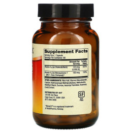 Вітамін Д3 і К2 Dr. Mercola (Vitamins D3 & K2) 5000 МО / 180 мкг 90 капсул