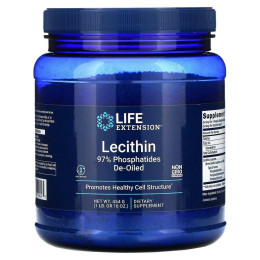 Лецитин, Lecithin, Life Extension, 16 унций (454 г)