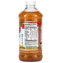 Яблучний оцет з маткою Dynamic Health Laboratories (Apple Cider Vinegar with Mother) 473 мл