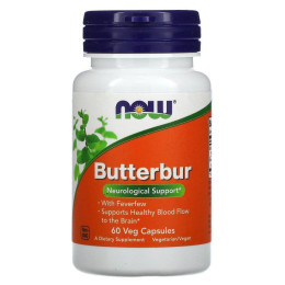 Белокопытник Now Foods (Butterbur) 60 растительных капсул