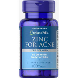 Цинк от акне Puritan's Pride (Zinc for Acne) 100 таблеток