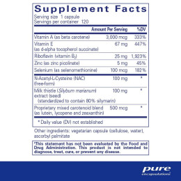 Антиоксидантная формула Pure Encapsulations (AntiOxidant Formula) 120 капсул