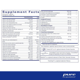 Спортивні поживні речовини Pure Encapsulations (Athletic Nutrients) 180 капсул