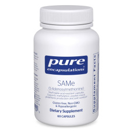 Аденозилметіонін Pure Encapsulations (SAMe SAM-e Adenosylmethionine) 60 капсул