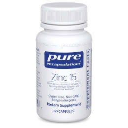 Цинк Pure Encapsulations (Zinc) 15 мг 60 капсул