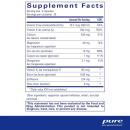 Вітаміни при остеопорозі Pure Encapsulations (+CAL+ Ipriflavone) 210 капсул