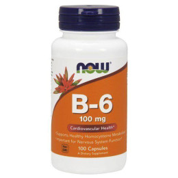 Витамин В6 Now Foods (Vitamin B6) 100 мг 100 капсул