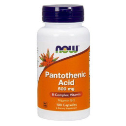 Пантотеновая кислота Now Foods (Pantothenic Acid) 500 мг 100 капсул