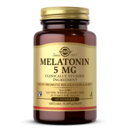 Мелатонін Solgar (Melatonin) 5 мг 60 таблеток