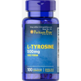 Л-Тирозин Puritan's Pride (L-tyrosine) 500 мг 100 капсул