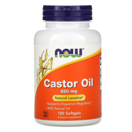 Кетамін Now Foods (Castor Oil) 650 мг 120 гелевих капсул