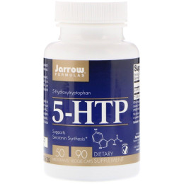 Гидроксиотриптофан, 5-HTP, Jarrow Formulas, 50 мг, 90 вегетарианских капсул