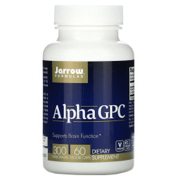 Альфа ГФХ, Alpha GPC, Jarrow Formulas, 300 мг, 60 вегетарианских капсул