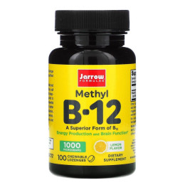 Витамин В12 Jarrow Formulas (Methyl B12) 1000 мкг 100 леденцов со вкусом лимона