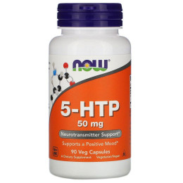 Гидрокситриптофан Now Foods (5-HTP) 50 мг 90 капсул