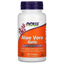 Алое Вера Now Foods (Aloe Vera) 100 м'яких капсул