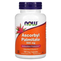 Аскорбил Пальмитат Now Foods (Ascorbyl Palmitate) 500 мг 100 вегетарианских капсул