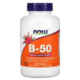 Витамин В-50 комплекс Now Foods (Vitamin B-50) 250 таблеток