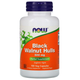 Чорний горіх Now Foods (Black Walnut Hulls) 500 мг 100 капсул