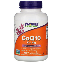 Коэнзим Q10 Now Foods (CoQ10) 100 мг 180 капсул