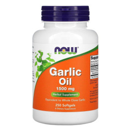 Часникова олія Now Foods (Garlic Oil) 1500 мг 250 капсул