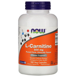 Карнитин Now Foods (L-Carnitine) 500 мг 180 капсул