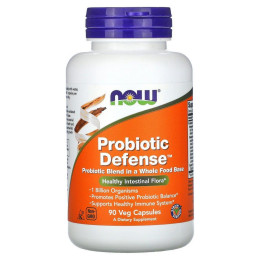 Пробиотики Now Foods (Probiotic Defense) 13 штаммов КОЭ 90 капсул