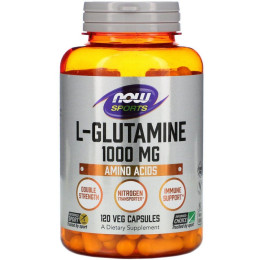 Глютамин Now Foods (L-Glutamine) 1000 мг 120 капсул