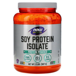 Изолят соевого протеина натуральный вкус Now Foods (Soy Protein Isolate Natural Flavor) 907 г