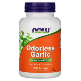 Чеснок без запаха концентрированный экстракт Now Foods (Odorless Garlic) 250 желатиновых капсул