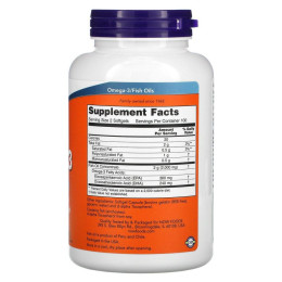 Омега-3 поддержка сердца Now Foods (Omega-3 180 EPA/120 DHA) 200 капсул