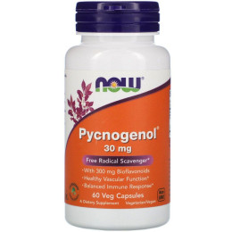 Пикногенол Now Foods (Pycnogenol) 30 мг 60 капсул