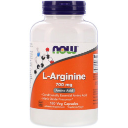 Аргинин Now Foods (L-Arginine) 700 мг 180 капсул