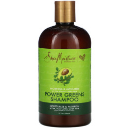 Шампунь Power Greens морінга и авокадо SheaMoisture (Power Greens Shampoo Moringa & Avocado) 384 мл