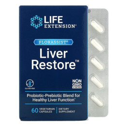 Вітаміни для відновлення печінки Life Extension (FLORASSIST Liver Restore) 60 капсул