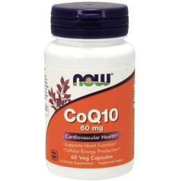 Коэнзим Q10 Now Foods (CoQ10) 60 мг 60 вегетарианских капсул