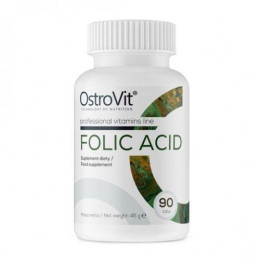 Фолиевая кислота, FOLIC ACID, OstroVit, 90 таблеток