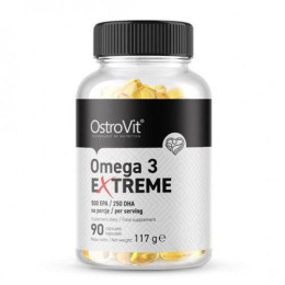 Омега 3, экстрим, OMEGA 3 EXTREME, OstroVit, 90 капсул