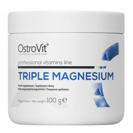 Потрійний магній, TRIPLE MAGNESIUM, OstroVit, 100 г