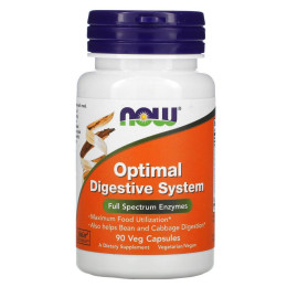 Ферменты полного спектра для пищеварения Now Foods (Optimal Digestive System Full Spectrum Enzymes) 90 растительных капсул